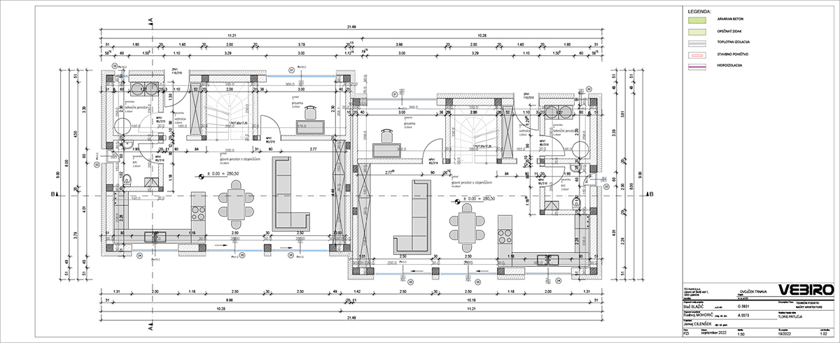 Dvojček Trnava, pritličje, Polzela, 123 Invest