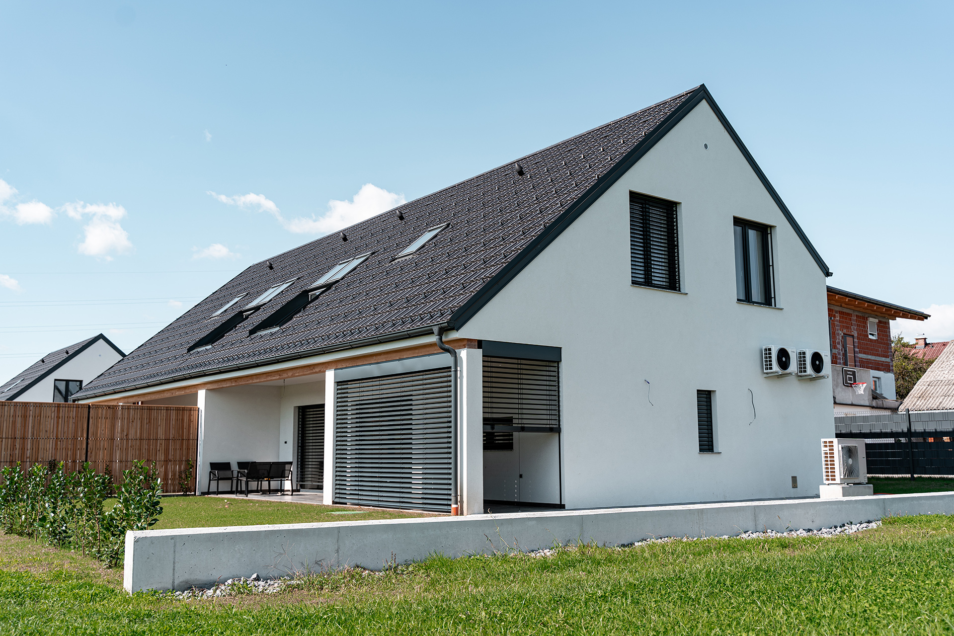 Dvojček B, Polzela, 123 Invest, pogled terasa