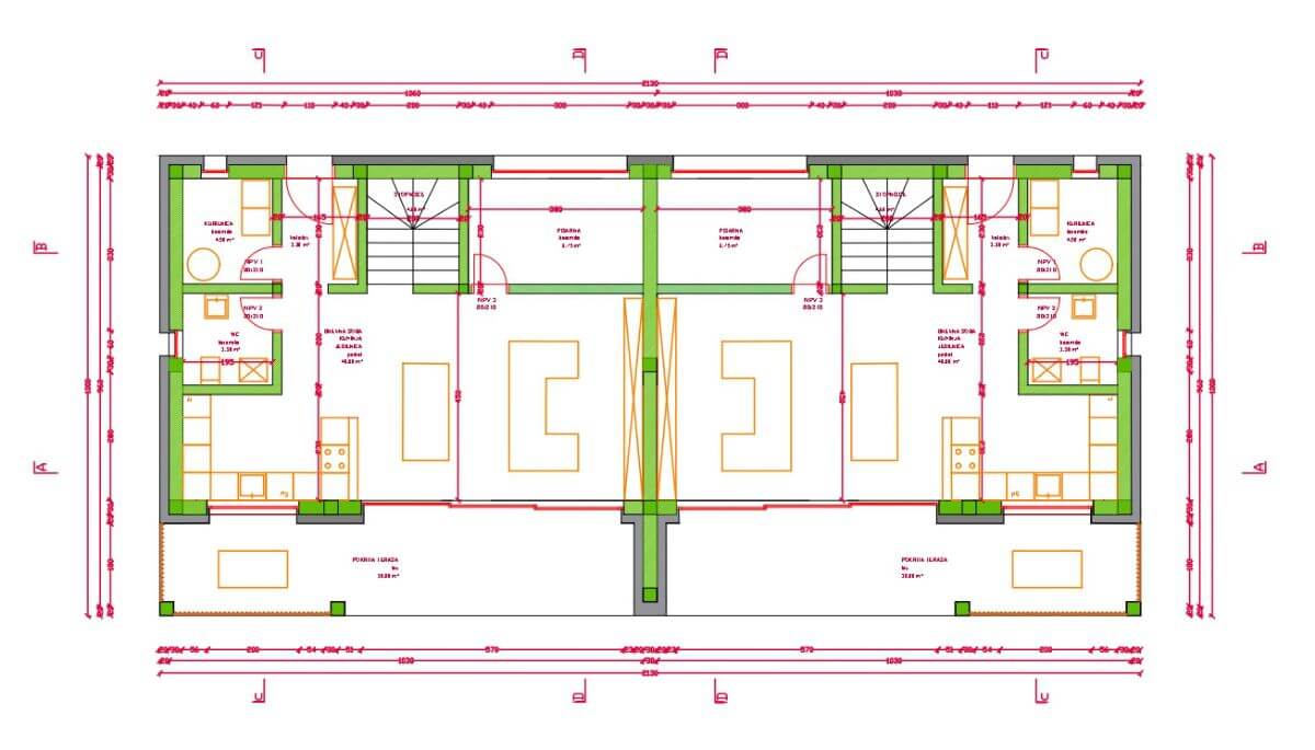 Dvojček B, tloris mansarda, Polzela, 123 Invest Dvojček B, tloris mansarda, Polzela, 123 Invest